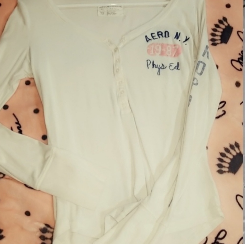Aeropostale Women's Long Sleeve Stretch Tee